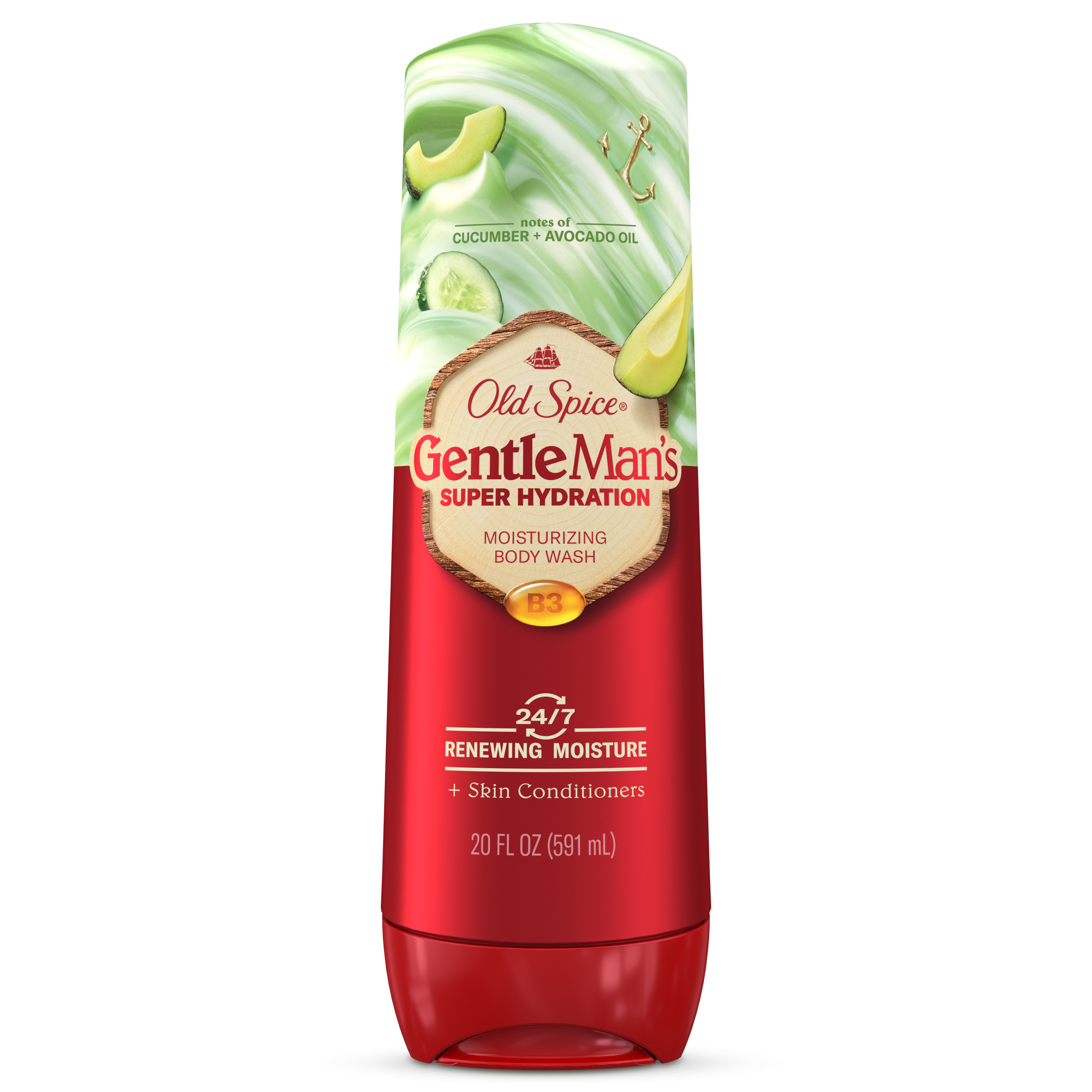 Old Spice Super Hydration Body Wash GentleMan’s Blend Cucumber + Avocado Oil