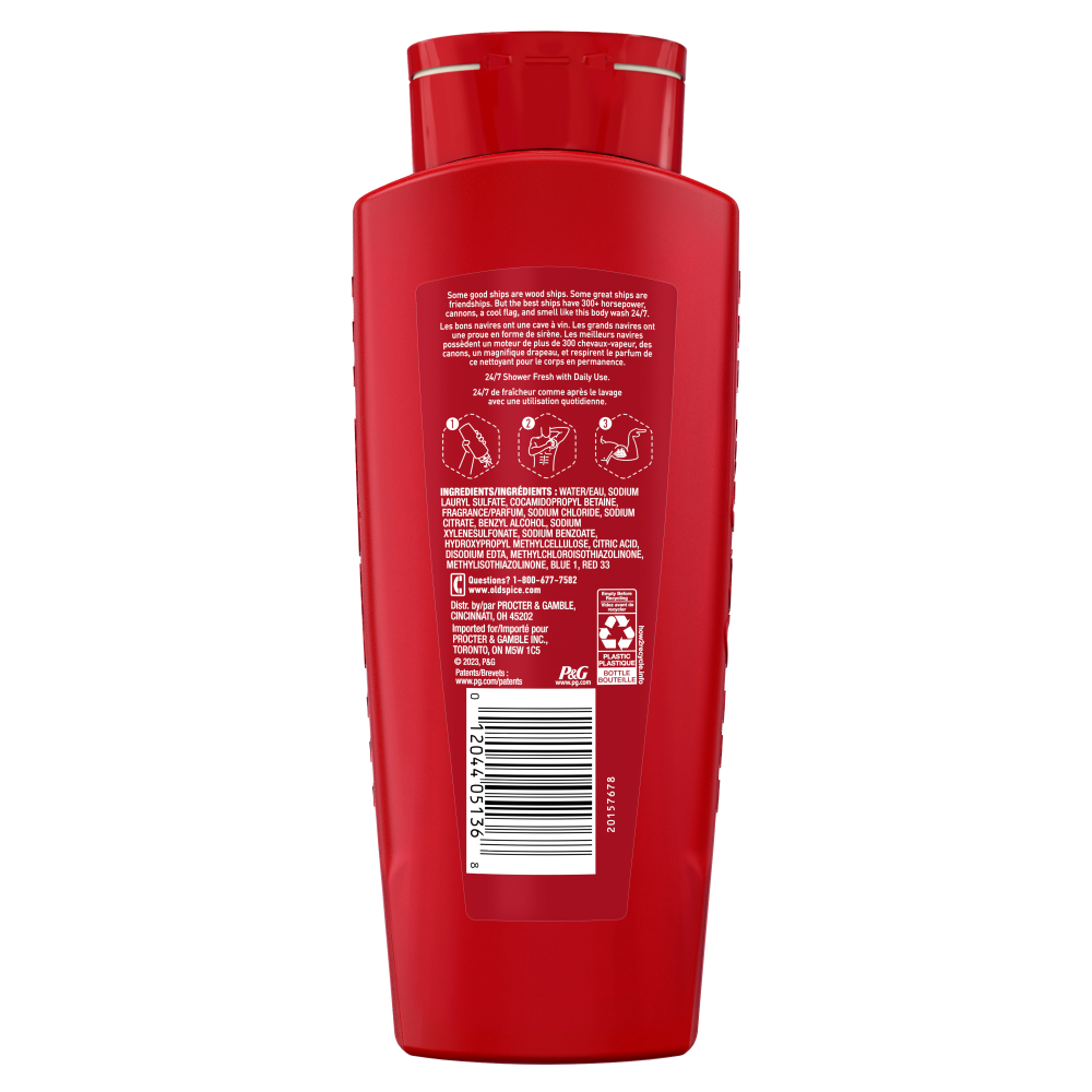 Old Spice Men's Body Wash, Captain Scent, 709ml (24 fl. oz)