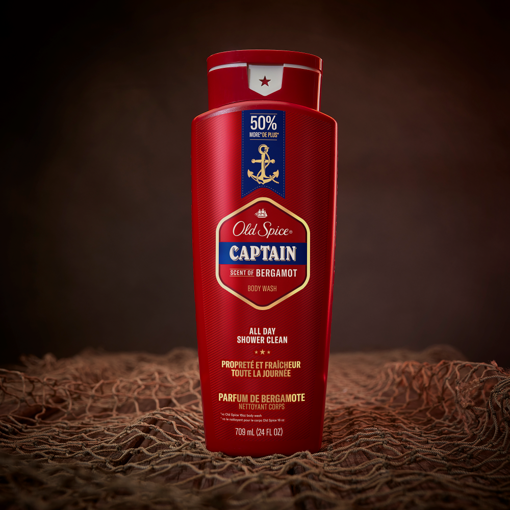 Old Spice Men's Body Wash, Captain Scent, 709ml (24 fl. oz)